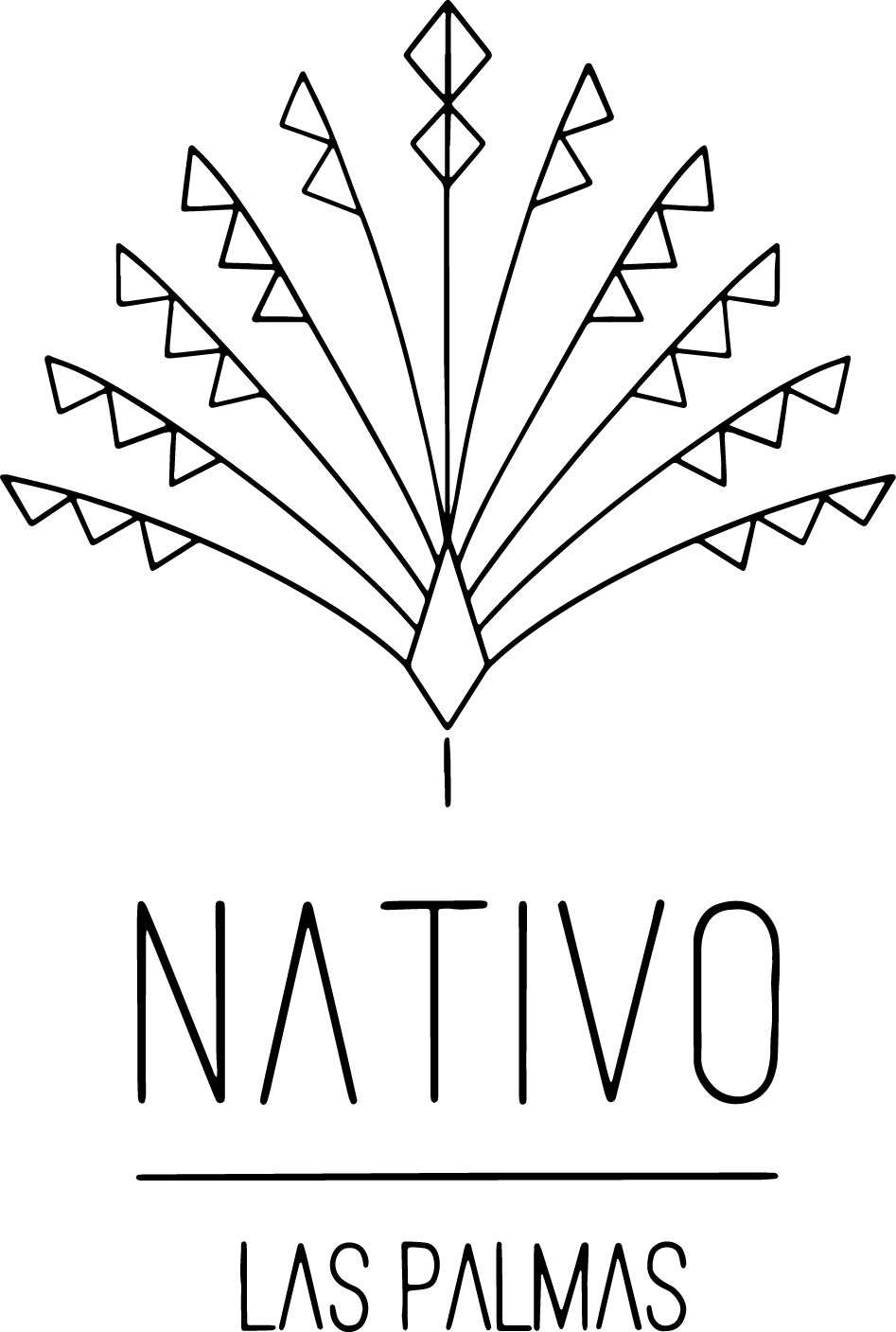 Logo en negro de Nativo
